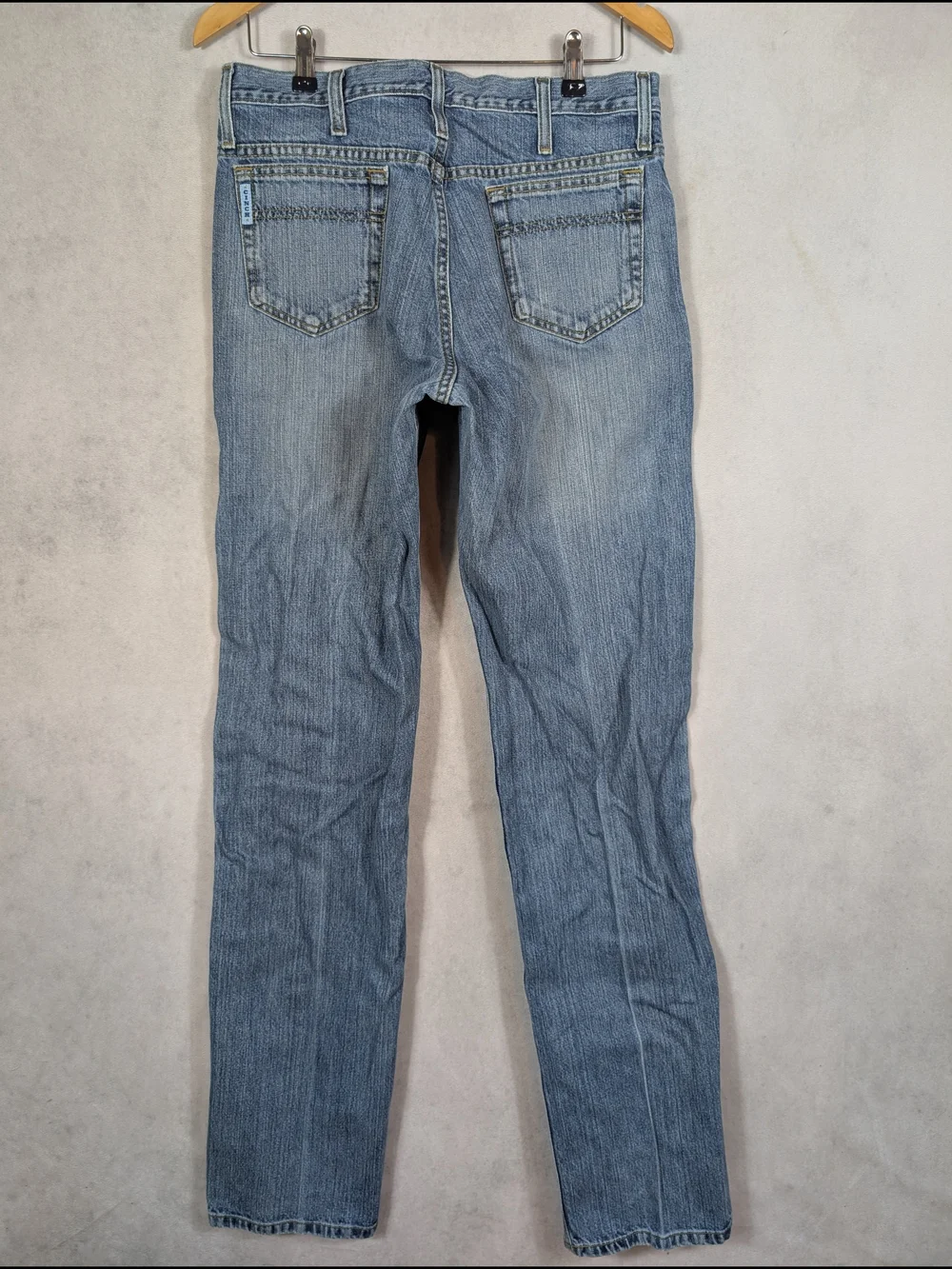 Cinch White Label Relaxed Straight Jeans Men's Size 32x38 Light Wash Denim
